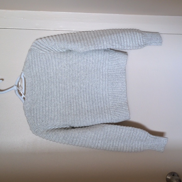 Cozy Gray Button-Up Sweater - Picture 3 of 3